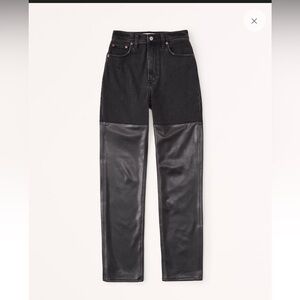 Black Faux Leather Pants